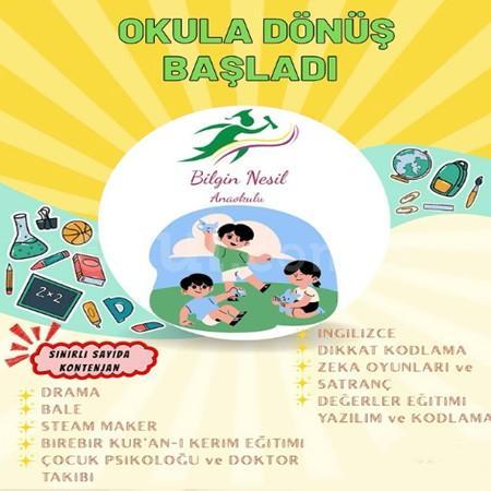 🎒 BİLGİN NESİL ANAOKULU’NDA OKULA DÖNÜŞ BAŞLADI! 🌞