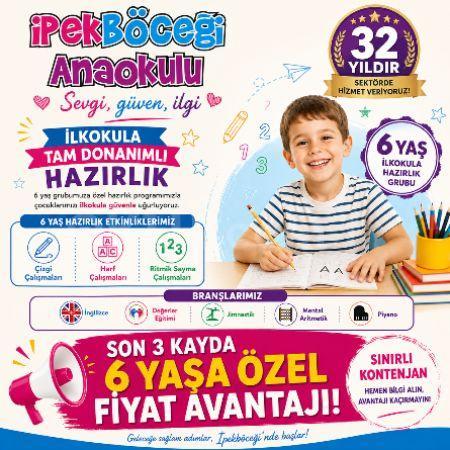 İlkokula hazırlık grubumuzda son 3 kontenjana özel %15 indirim fırsatını kaçırmayın!