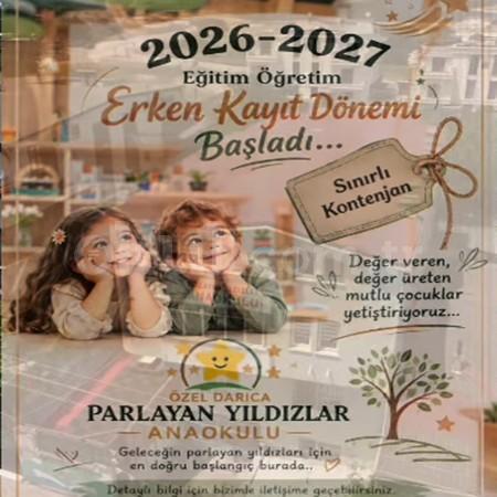 ✨ 2026-2027 Eğitim Öğretim Yılı Erken Kayıt Dönemi Başladı✨