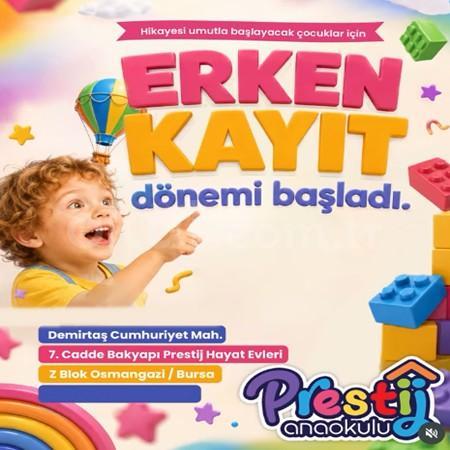 🎒 Prestij Anaokulu’nda Erken Kayıt Dönemi Başladı! 🌸
