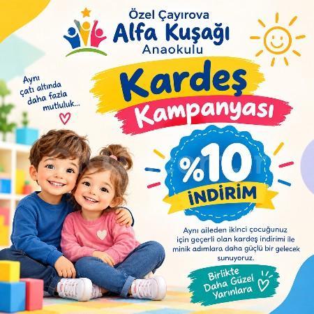 👨‍👩‍👧‍👦 Kardeşlere Özel %10 İndirim! 💕