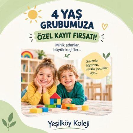 4 YAŞ GRUBUMUZA ÖZEL KAYIT FIRSATI !!