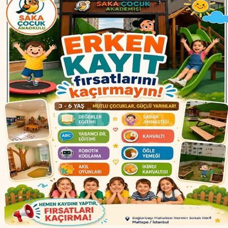 🎉 Şaka Çocuk Akademisi’nde Erken Kayıt Fırsatları! 📚✨