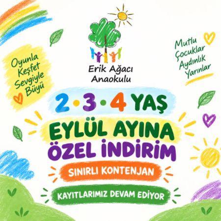 2-3-4 YAŞTA EYLÜL AYINA ÖZEL İNDİRİM