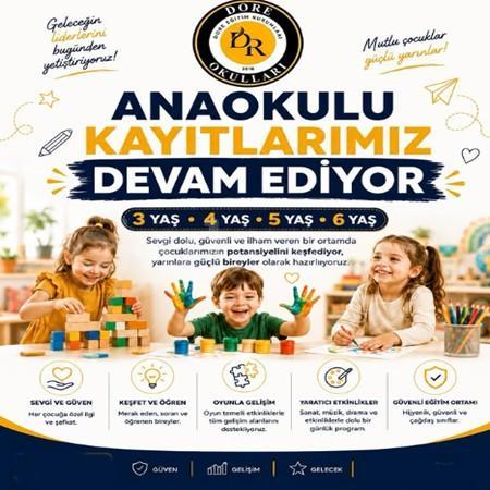 Anaokulu kayıtlarımız devam ediyor! 🌟