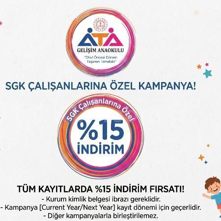 SGK Çalışanlarına Özel %15 İndirim Fırsatı!