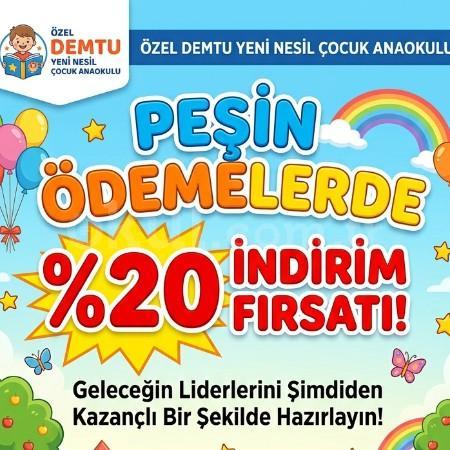 Geleceğe Erken Yatırım, Peşin Ödemede %20 İndirim!