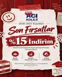 2026-2027 Kayıtlarında Son Fırsatlar! %15 İndirim Avantajını Kaçırmayın