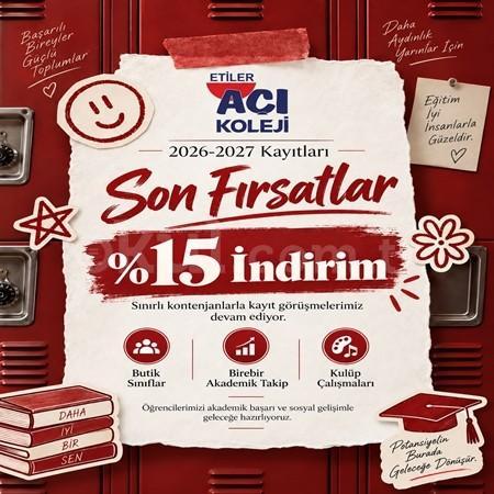 2026-2027 Kayıtlarında Son Fırsatlar! %15 İndirim Avantajını Kaçırmayın