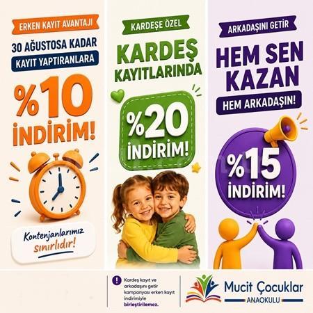💚  🎉 Erken Kayıt ve Kardeş Kampanyaları! 💕✨