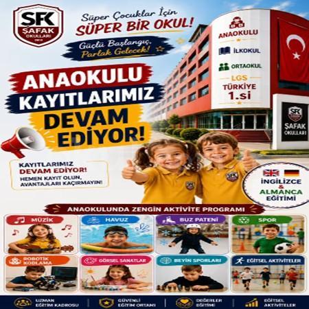 🎓 Şafak Okulları Anaokulu’nda Kayıt Dönemi Devam Ediyor!