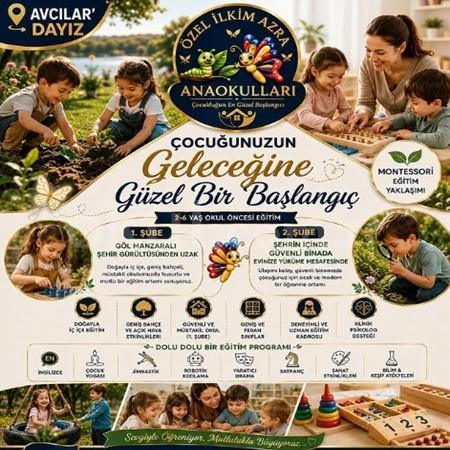 Çocuğunuz Geleceğe İlkim Azra Anaokullarında Güzel Bir Başlangıç Yapsın.