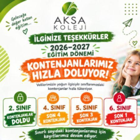 2026–2027 Eğitim Döneminde Kontenjanlarımız Dolmaya Başlıyor.