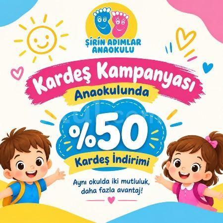 💕 Kardeşlere Özel %50 İndirim Fırsatı!