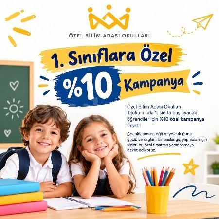 1. sınıfa başlayacak öğrenciler için %10 özel kampanya fırsatı!