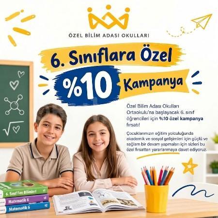 6. Sınıflara Özel %10 Kampanya!