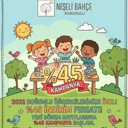 2022 Doğumlulara Özel Neşeli Bahçe’de %45 İndirim Fırsatı!
