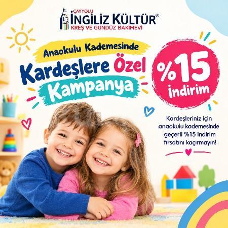 🌸 Kardeş Kayıtlarına Özel %15 İndirim!
