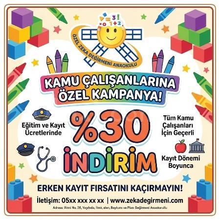 👩‍💼✨ Kamu Çalışanlarına Özel %30 İndirim!