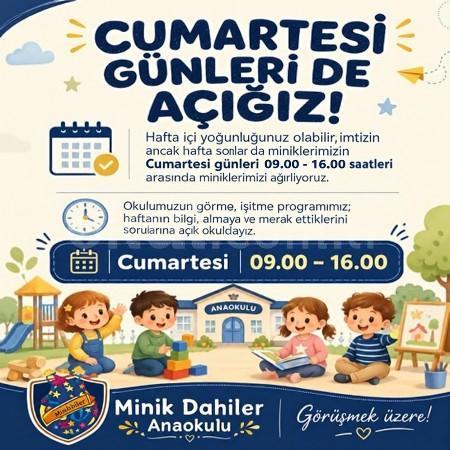 Cumartesi planınıza Minik Dahiler’i de ekleyin. 🌿💙