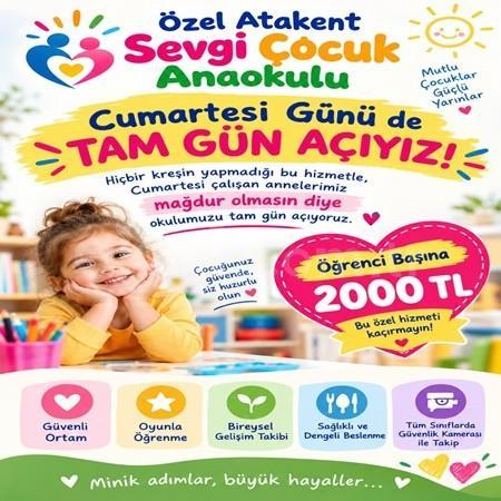 🎉🌸 Cumartesi Günü de Tam Gün Açığız!