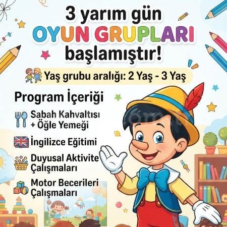 2-3 Yaş Grubuna Özel 3 Yarım Gün Oyun Grupları Kayıtları Devam Ediyor! ✨