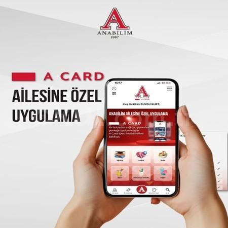📣Anabilim Ailesine Özel Uygulama: A Card 🛍️