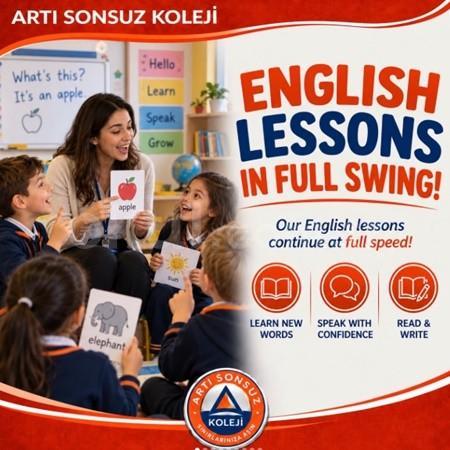 İngilizce derslerimiz tüm hızıyla devam ediyor! 📚✨