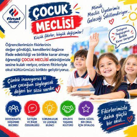 FİNAL 360° GELİŞİM SİSTEMİMİZDE ' ÇOCUK MECLİSİ ' ETKİNLİĞİMİZ BAŞLADI.