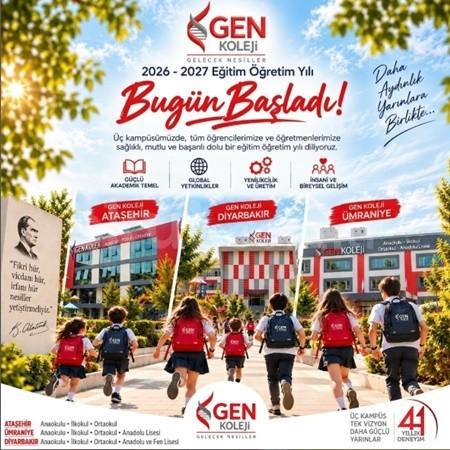 GEN Koleji’nde 2026–2027 Eğitim Öğretim Yılı üç kampüsümüzde de başladı! 🎒✨