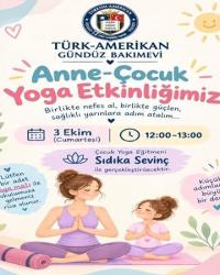 🧘‍♀️ Anne-Çocuk Yoga Etkinliğimize Davetlisiniz! 🧘‍♂️   