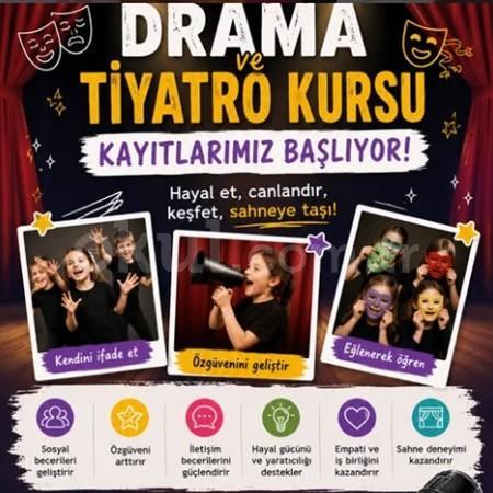 🎭✨ YARATICI DRAMA & TİYATRO KURSLARIMIZ BAŞLIYOR! ✨🎭