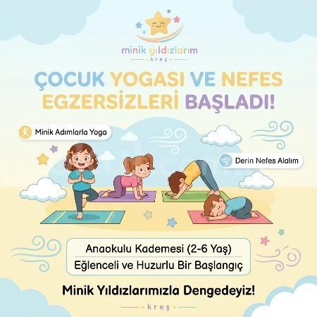 🧘‍♀️ Minik Yıldızlarımız Yoga ve Nefes Egzersizleriyle Dengeyi Buluyor! ✨
