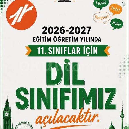 🌍 Geleceğini Dünya Dilleriyle Şekillendir! 2026-2027 Dil Sınıfımız Açılıyor!