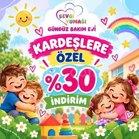 👧👦 Kardeşlere Özel %30 İndirim!