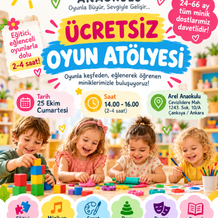 Ücretsiz Oyun Atölyesi!