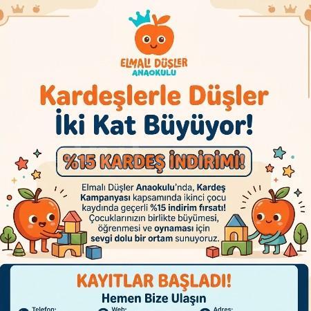 Kardeşlerle Düşler İki Kat Büyüyor! 🍎👑 | %15 Kardeş İndirimi