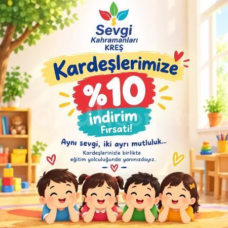 Sevgi Kardeşlerle Çoğalır! Kardeşlere Özel %10 İndirim Fırsatı