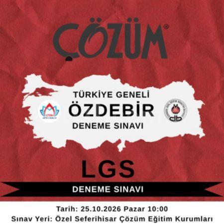 📢 TÜRKİYE GENELİ ÖZDEBİR LGS DENEME SINAVI