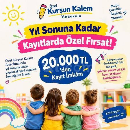 Yıl Sonuna Kadar 20.000 TL’den Kayıt Fırsatı!