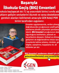 GEN Koleji Rehberlik Envanterleri ile 66-72 ay arasındaki çocuğunuzun okul olgunluğunu düzeyini öğrenmek ister misiniz?