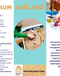 Şerifali Mini Renk Şubemizde Cumartesi Günü Atölyelerimiz Başlıyor