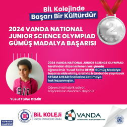 2024 VANDA NATIONAL JUNIOR SCIENCE OLYMPIAD GÜMÜŞ MADALYA