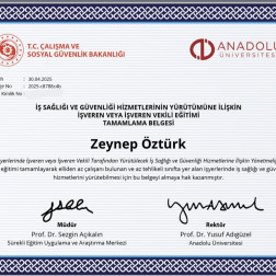 İş Sağlığı ve Güvenliği Önceliğimiz!