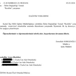 İklim Değişikliği Temalı Resfebe Yarışması