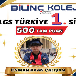 LGS TÜRKİYE BİRİNCİSİ ANKARA BİLİNÇ KOLEJİ'NDEN