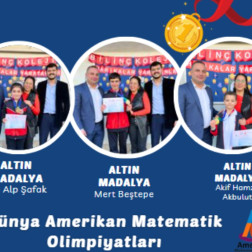 Amerika Matematik Olimpiyatları'nda 3 Altın Madalya Birden