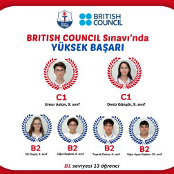British Council Sınavı'nda Yüksek Başarı