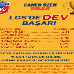 2024 LGS BAŞARIMIZ