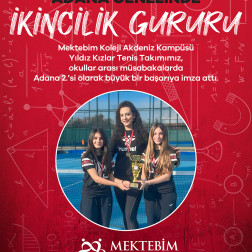 YILDIZ KIZLAR TENİSTE ADANA 2.’Sİ!